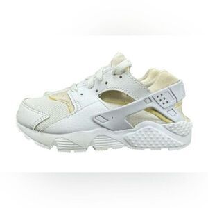 NIB NIKE Youth Huarache Run (PS) White Running Athletic Tennis Shoe - Size 2Y